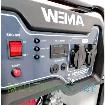 Бензиновый генератор Weima WM 3500i картинка 5